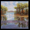 Backwaters of Tennessee River 
Pastel, 2016