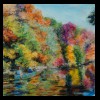 Canoing In The Fall
Pastel, 2012