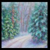 Peaceful Path in Winter
Pastel, 2019